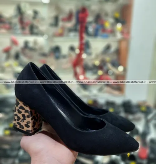 کفش مجلسی زنانه مدل پاشنه پلنگی کد 14012 - خاص باش مارکت