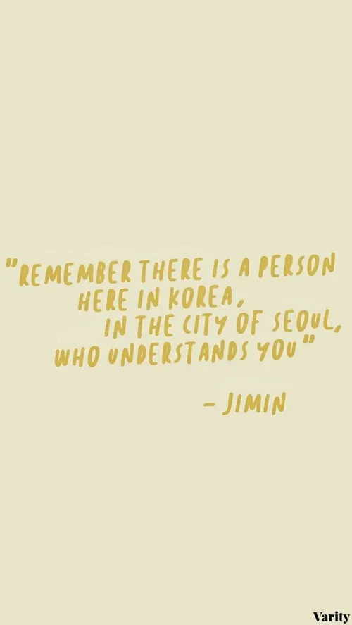 Remember there is a person here in Korea, in the city of 