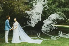 بنجامین شاین #هنرمند بریتانیایی در روز #عروسی خودش دست به