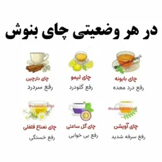 انواع دمنوش و کاربرد هاشون