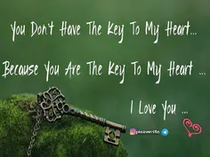 تو کلید قلب مرا نداری ..چون کلیدقلب من تـ💞 ـوهستی..