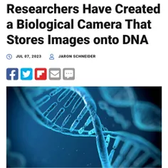 ذخیره اطلاعات تصویری در DNA.