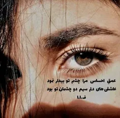 عاشقی های دلم سهم دو چشمان تو بود ...