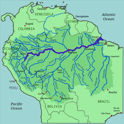 با اینکه رود آمازون بعد از نیل طولانی ترین رود جهان است و