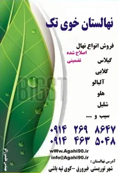 #بهترین #نهالستان | #نهالستان_خوی | #نهال | #فروش_نهال #ش