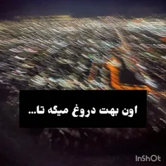 بدترین ضربه ها رو همین دروغا میزنن:)