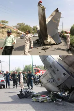 سقوط یک فروند هواپیما در فرودگاه مهرآباد/ کشته شدن 40 مسا