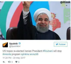 اسپوتنیک: آمریکا امیدوار است، #روحانی رئیس‌جمهور منتخب ای