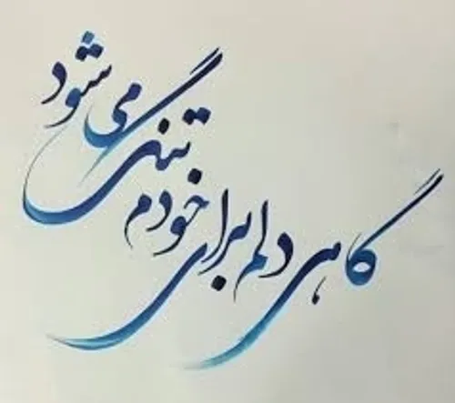 گاهی اوقات دلم برای خودم تنگ می شود 😉