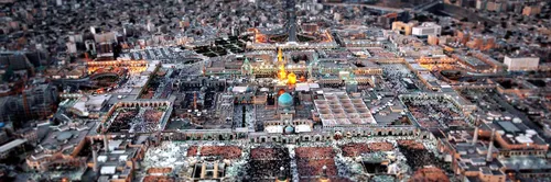 عکس هوایی از حرم امام رضا علیه السلام