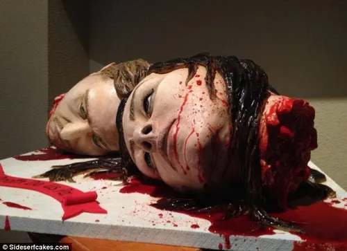 عکس هایی از یک کیک عروسی ترسناک و چندش آور
