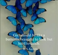 ✨ دختر باید مثل یه پروانه باشه