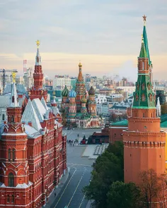 تصویری زیبا از معماری خاص و منحصر بفرد شهر مسکو پایتخت کش