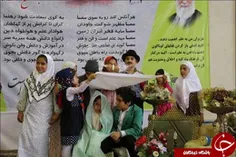 عقد نمادین 2 دانش‌آموز دبستانی یزدی باحضور مسئولان!!!!!!!