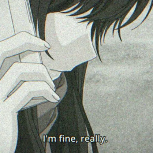 :) Anime profile sad