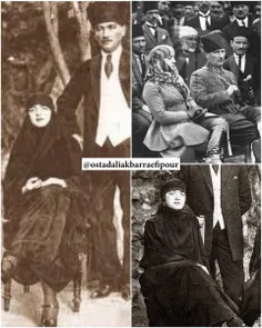 جالبه بدونید همسر آتا تورک (پدر کشف حجاب در ترکیه که رضا 