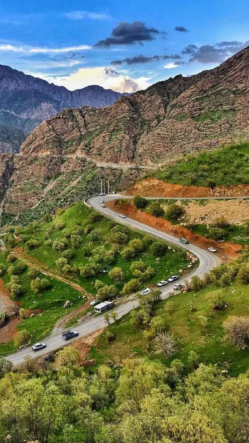 ایران زیبا جاده پاوه نودشه کرمانشاه