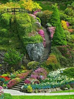 #باغ بوچارت در#کانادا یکی از زیباترین باغ گلهای طبیعی جها