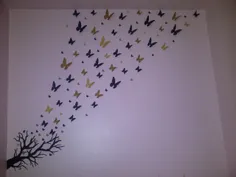 پروانه های رو دیوار اتاقم که بازم کار خودمه