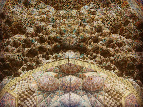 عکس از خودم مسجد صورتی شیراز