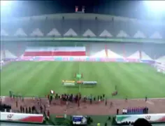 لحظه پخش سرود و عدم خواندن سرود توسط بازیکنان تیم ملی فوت