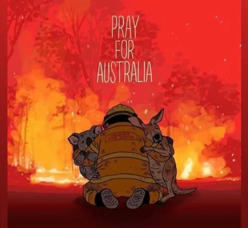 استرالیا آتش سوزی زمین مال ما نیست Australia
