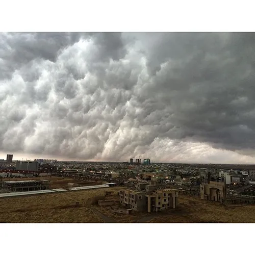 Storm rolling in last week in Erbil. Photo by @lindsay ma