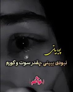 نبودی ببینی چقد سوت و کورم