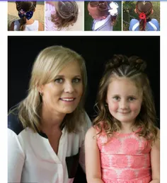 #مادر_استرالیایی که با موهای دخترش#هنرمندی میکنه