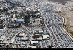 تصویر هوایی از مرز مهران