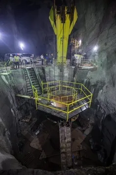 تونل عمودی پروژه اومااویا به عمق 618 متر که توسط مهندسان 