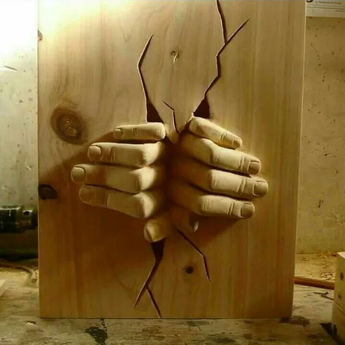 ایده هنری هنر هنرمند چوب چوبی کار هنری ایده بگیر ایده نو 