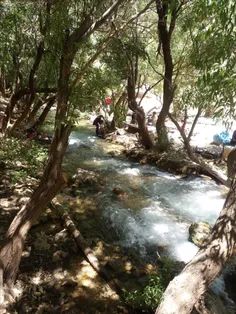 رودخانه آبشار مارگون در یاسوج جاتون خالی دوستان ...