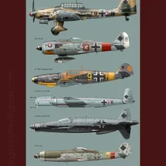 برخی از جنگنده بمب افکن هایی که در جنگ جهانی دوم توسط آلم
