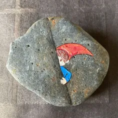 خلاقیت و نقاشی روی سنگ 