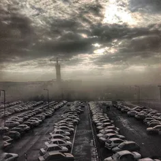 Parking spot of Islamic Azad University of #Qazvin. #Iran