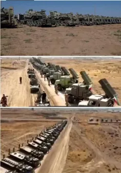 بیش از 300 نوع تجهیزات نظامی جدید در شمال غرب کشورمان ایران در کنار رود ارس مستقر شدند.