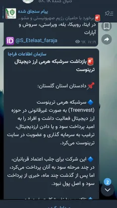 🚨بازداشت سرشبکه هرمی ارز دیجیتال ترینوست