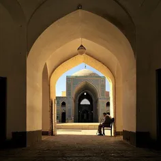 A view of Jameh Mosque of #Yazd, #Iran. Photo by Mitra At
