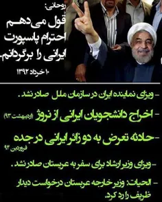 روحانی : قول می دهم احترام پاسپورت ایرانی را برگردانم