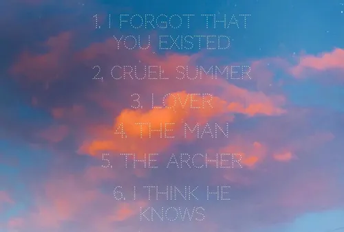 -تیلور ترک لیست رسمی آلبوم Loverمنتشر کرد😍 :