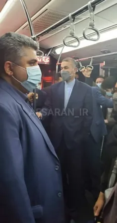⭕#️وزیر_امور_خارجه ایران با اتوبوس به محل کارش برگشت!