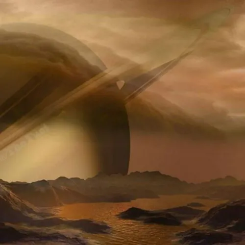 *در یکی از قمرهای زحل بنام تيتان، بقدری اتمسفر ضخيم و جاذ