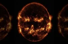 ناسا به مناسبت #هالووین عکسی ترسناک از خورشید منتشر کرد 