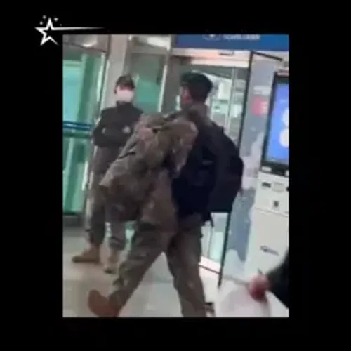 ویدیو منتشر شده از تهیونگ در حال ورود به دانشکده افسری که