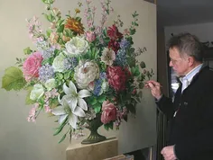 نقاشی گل های زیبا از پیتر واگمنز