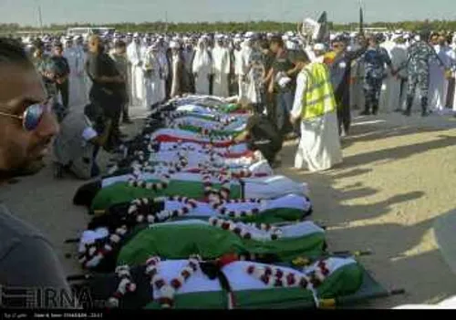 مراسم تشییع پیکر شهدای انفجار مسجد امام صادق(ع) در کویت ب