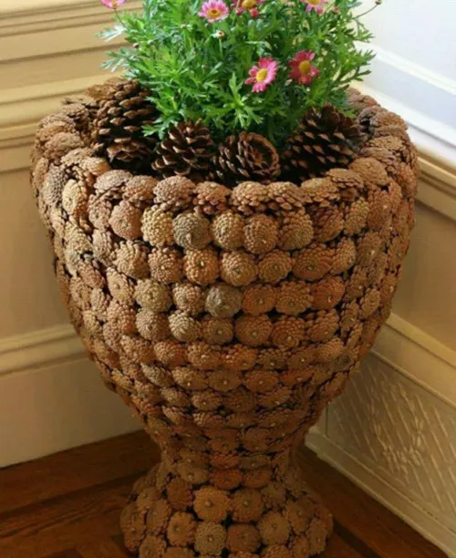 ایده های خلاقانه برای تزئین گلدان های سفالی هنر خلاقیت دو