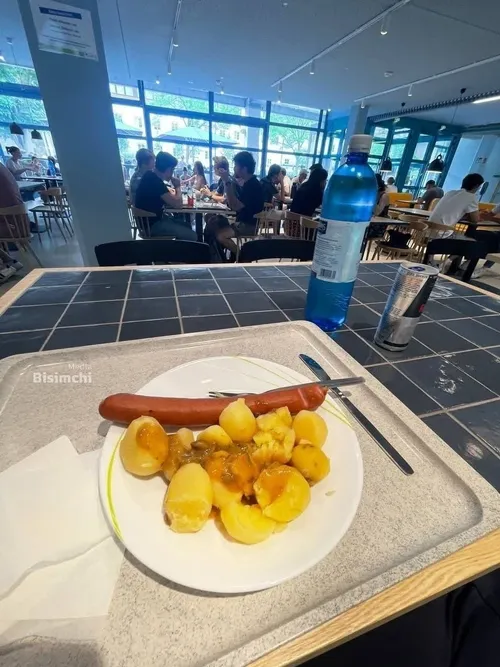 اینم غذای دانشجویی در آلمان تازه به قیمت ۴ یورو
