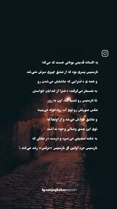 افسانه یونانی نارسیس ( نرگس)